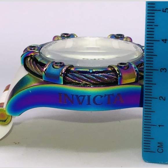 Invicta Mens Watch Bolt Tritnite Night Glow White Model 25530 Time Piece w/ Case - Picture 6 of 16